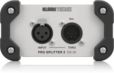Klark Teknik DS 20 Passive 1-In/2-Out Signal Splitter with Midas Transformer and Extended Dynamic Range