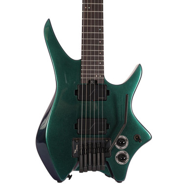 B Stock : Hils HN6 Next Series Headless Guitar in Cosmic Green 002