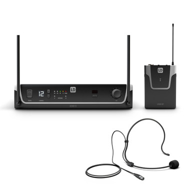 LD Systems Wireless Microphone System with Bodypack and Headset - 863 - 865 MHz + 823 - 832 MHz