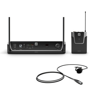 LD Systems Wireless Microphone System with Bodypack and Lavalier Microphone - 823 - 832 MHz + 863 - 865 MHz