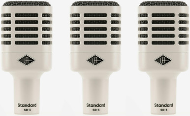 Universal Audio SD-3 Dynamic Microphone (3-Pack) with Hemisphere Modeling