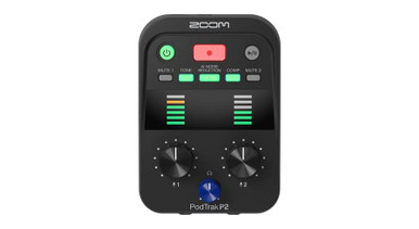 Zoom Podtrak P2 Podcast Recorder for USB Mics