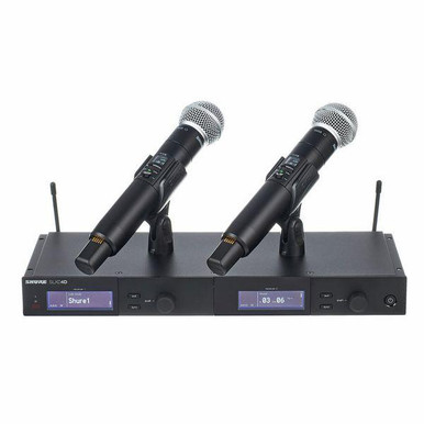 Shure SLXD24DUK DUAL HH SYS W/ SM58 MIC 606-650MHz