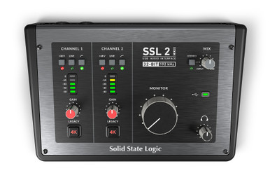 SSL 2 V2 USB-C Audio Interface with Analog Mic Preamps
