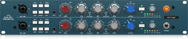 Behringer 1273 Legendary 2-Channel Microphone Preamplifier with 3-Band Equalizers and Custom-Built Midas Transformers