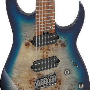 Ibanez RGMS7PB-CBS RG Standard Series Multi-Scale 7-String Electric Guitar in Cosmic Blue Star Burst