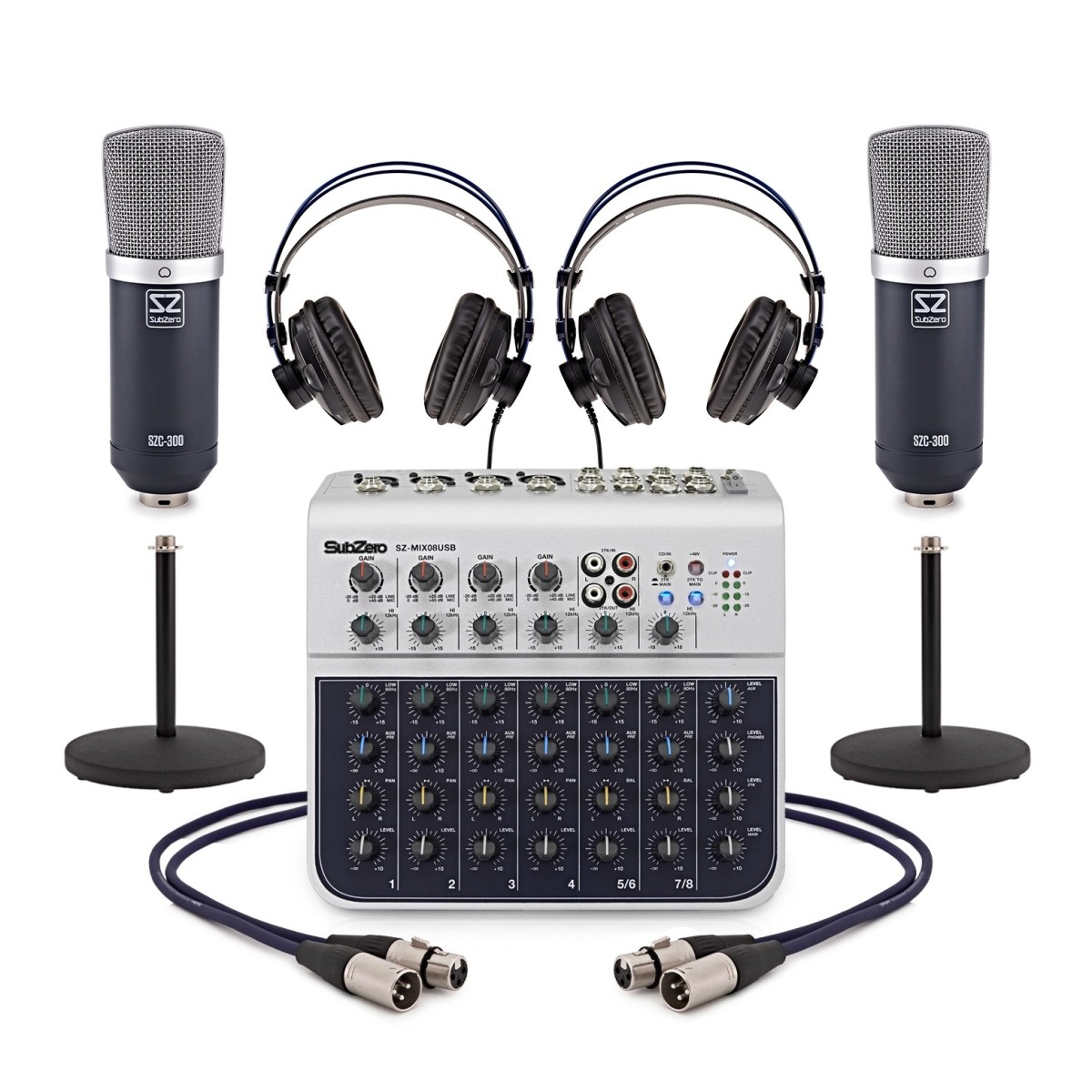 SubZero SZC-300 Desktop Podcast Pack Duo