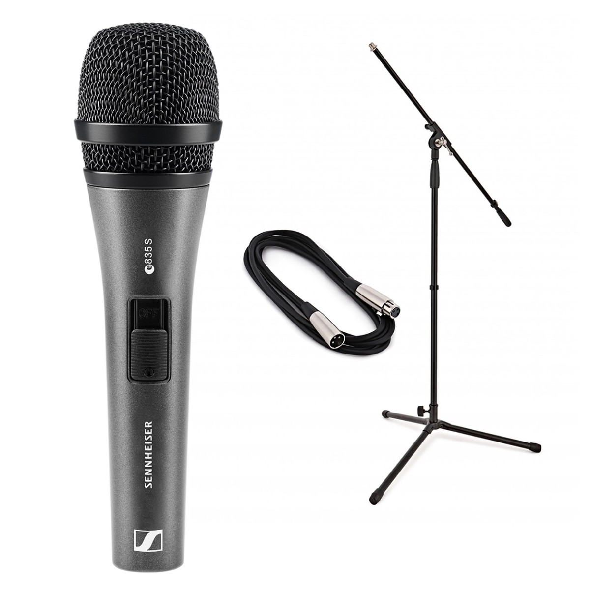 Sennheiser e835s Cardioid Vocal Mic with Switch Bundle