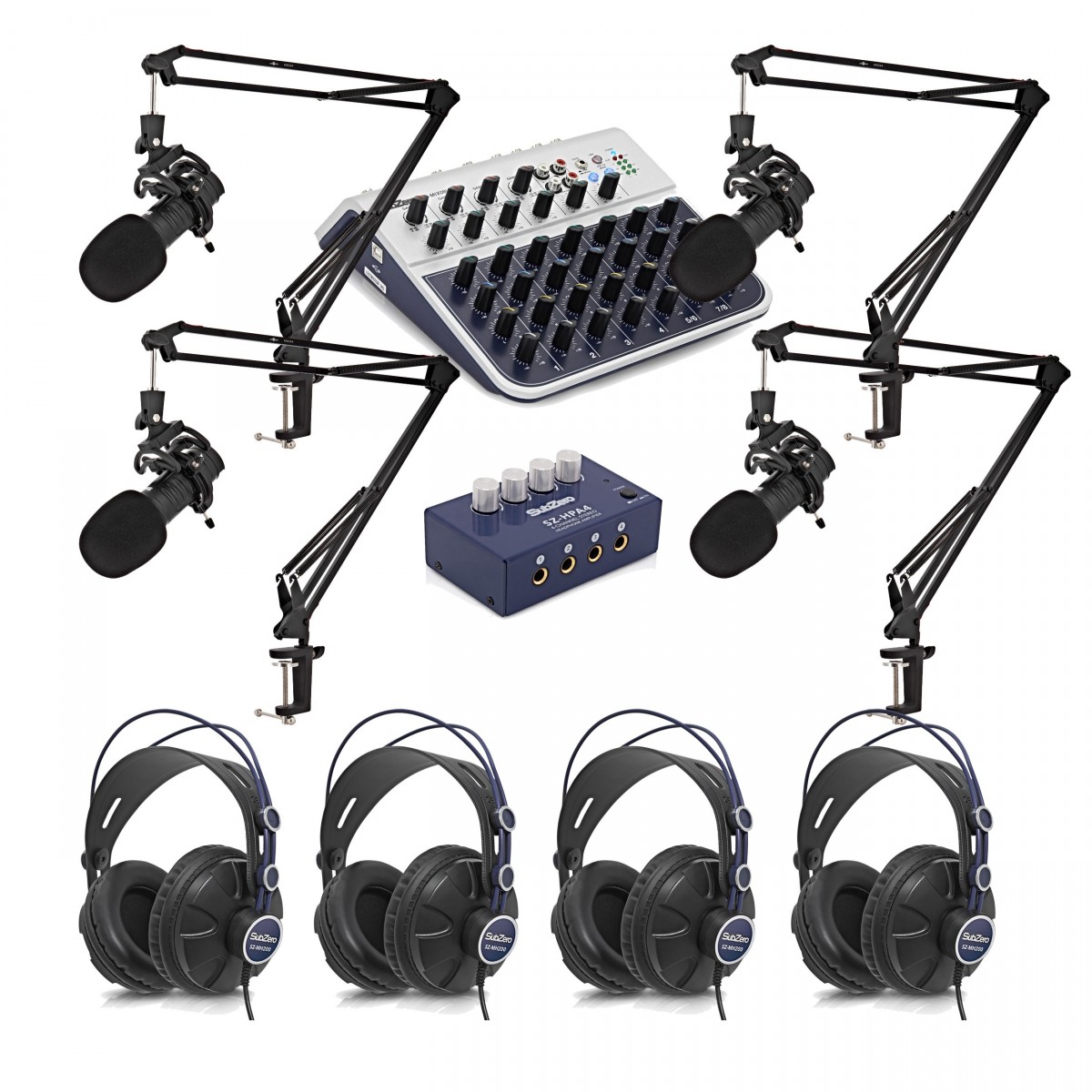 SubZero Quadcast Professional Podcast Pack