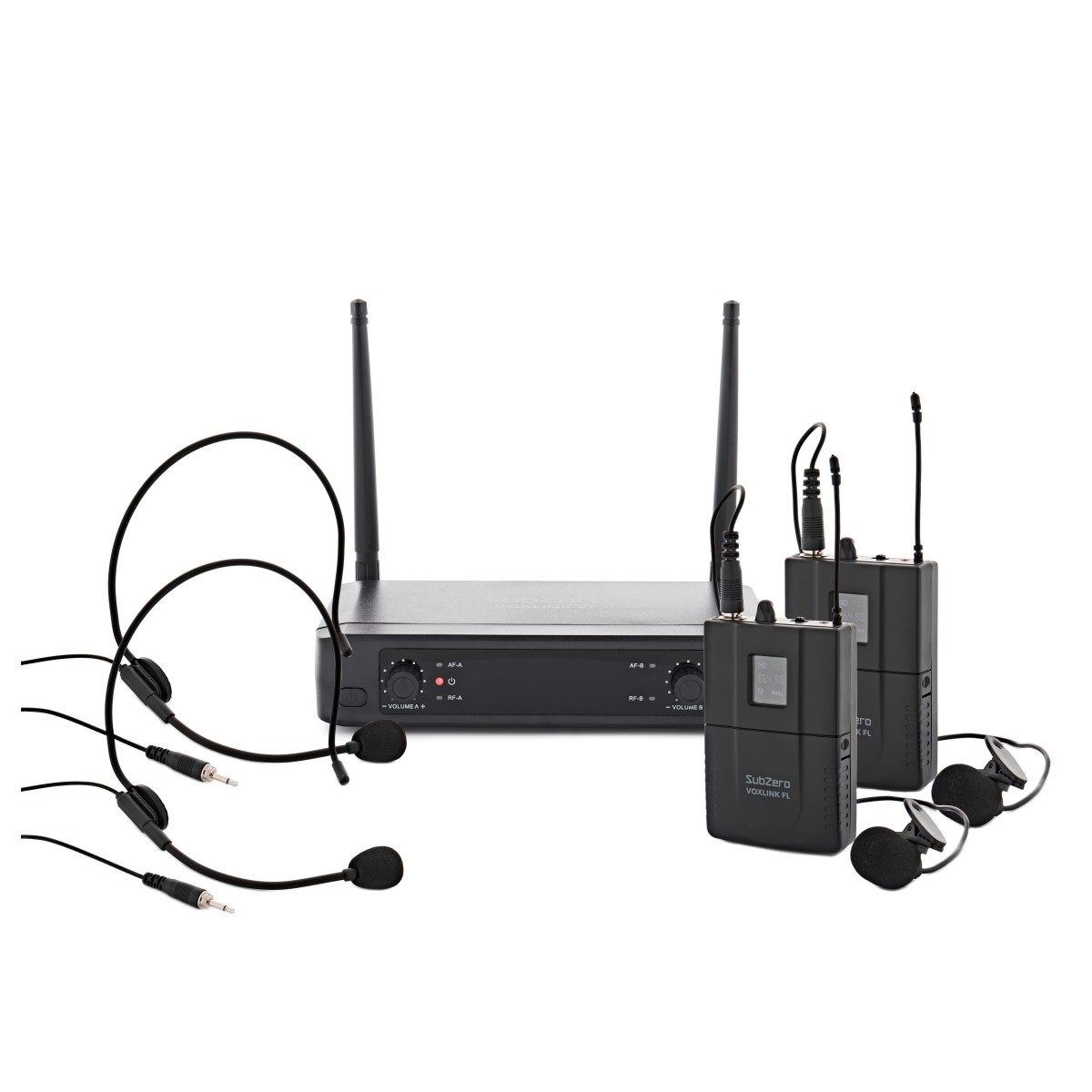 SubZero VOXLINK-Dual Lavalier and Headset Wireless Microphone System