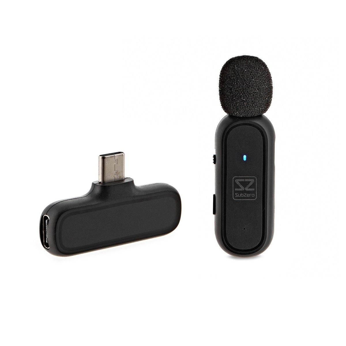 SubZero Wireless Lavalier Mic with USB-C and Lightning Connections