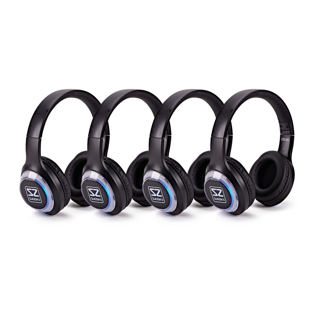 SubZero UHF Silent Disco Headphones Pack of 4