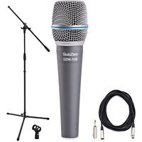 SubZero SZM-10B Dynamic Instrument Mic with Cable and Mic Stand