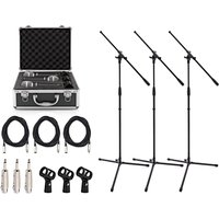 SubZero SZM-11 Dynamic Microphone 3 Boom Stand & Case Pack