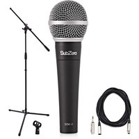SubZero SZM-11 Dynamic Vocal Microphone Boom Stand Pack