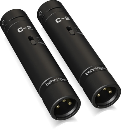 Behringer C-2 DARK EDITION - Matched Pair of Condenser Mics in Black