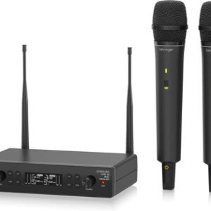 Behringer XTM1-35 DUAL VOCAL SET - UHF Wireless System with 2 Handheld Microphones & Dual-Channel Receiver - Image 2