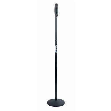 QuikLok Straight Mic Stand with Clutch Grip & Round Base