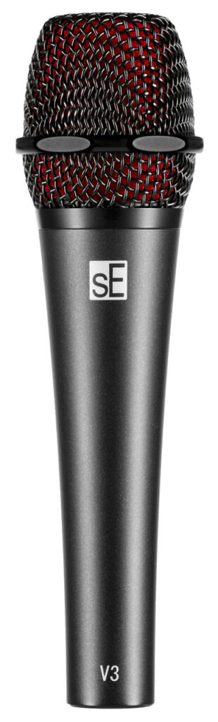 SE Electronics V3 Dynamic Microphone Bundle with Mic Stand and XLR Cable