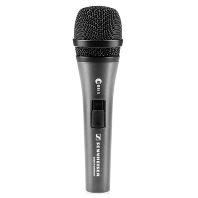 Sennheiser E835S Dynamic Cardioid Microphone Bundle with Mic Stand and XLR Cable