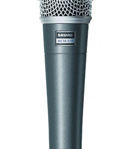 Shure Beta 57 Microphone Bundle with Mic Stand & XLR Cable - Image 1