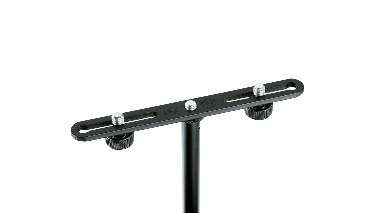 K&M 23550 Adjustable Stereo Microphone Bar