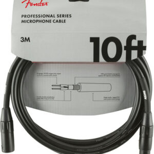 Fender Professional Series Microphone Cable 10' in Black