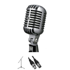 Shure 55SH Series II Vocal Microphone Bundle with Stand & Cable - Image 1