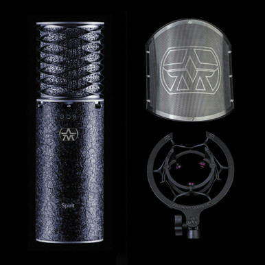 Aston Black Spirit Condenser Microphone Bundle with Swiftshield Pop Filter