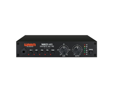Warm Audio WA12 MKII Half-Rack Discrete Microphone Preamp in Black