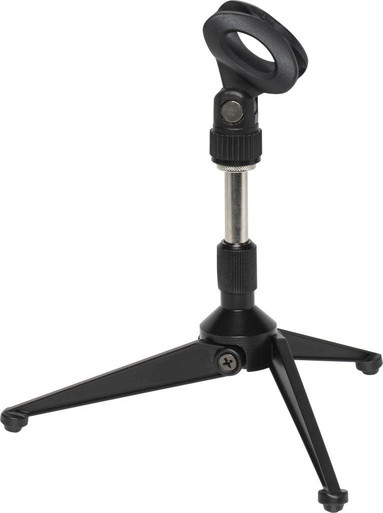 Stagg MIS-1000BK Desktop Tripod Mic Stand With Mic Clip