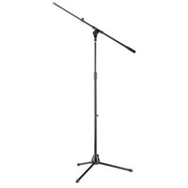 Stagg Budget Mic Stand - Black with Telescopic Boom Arm