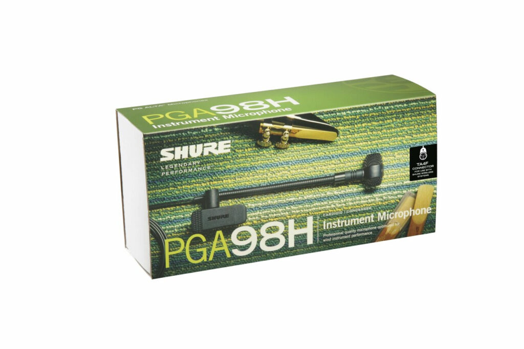 Shure PGA98H Cardioid Condenser Gooseneck Instrument Microphone With TA4F Connector