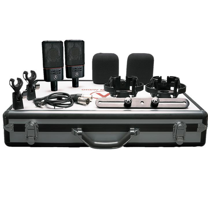 Austrian Audio OC818 Studio Microphone Dual Set Plus in Black.