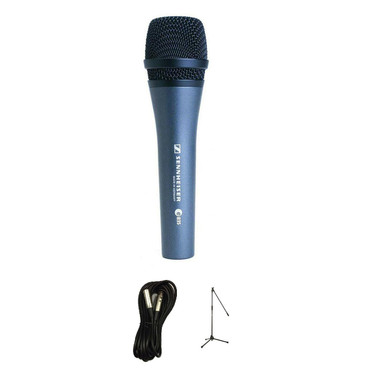 Sennheiser E835 Microphone Bundle with Mic Stand and XLR Cable