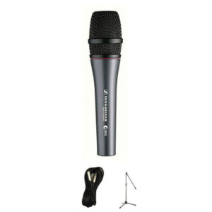 Sennheiser E865 Microphone Bundle with Mic Stand & XLR Cable