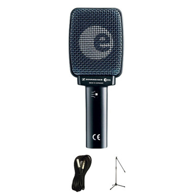 Sennheiser E906 Dynamic Instrument Microphone Bundle with Mic Stand and XLR Cable