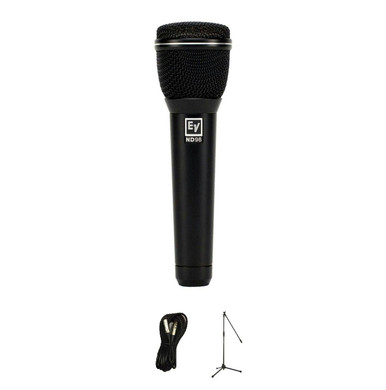 ElectroVoice ND96 Bundle with Mic Stand and XLR Cable