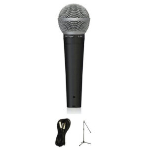Behringer SL84C Dynamic Cardioid Microphone Bundle with Mic Stand and XLR Cable