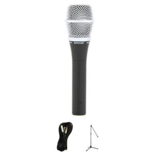 Shure SM86 Condenser Microphone Bundle with Mic Stand and XLR Cable - Image 1