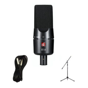 sE Electronics X1A Studio Condenser Microphone Bundle with Cable and Stand - Image 1