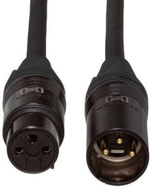 Hosa Edge Microphone Cable, Neutrik XLR3F to XLR3M, 30 ft - Image 2