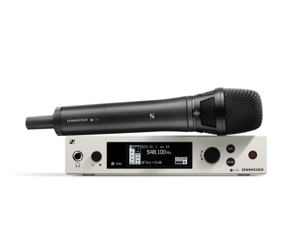 Sennheiser ew500 G4-KK205 - Wireless handheld microphone with Neumann super-carioid KK205 capsule.