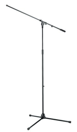 K&M 21021 ' Overhead ' Mic Stand Adjustable to 2M with 1M Boom Arm