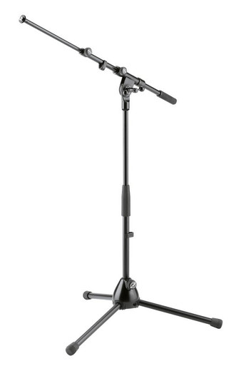 K&M Low Level Telescopic Boom Mic Stand