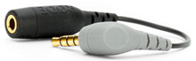 Rode SC4 3.5mm TRS to TRRS adaptor allows mics with 3.5mm jack