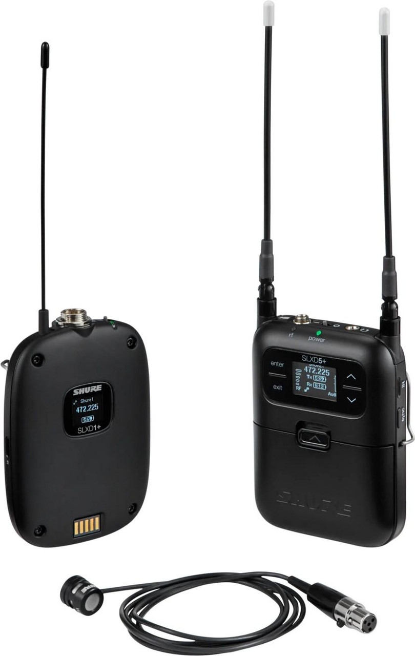 Shure Portable Wireless Unit With WL185M Lav Microphone