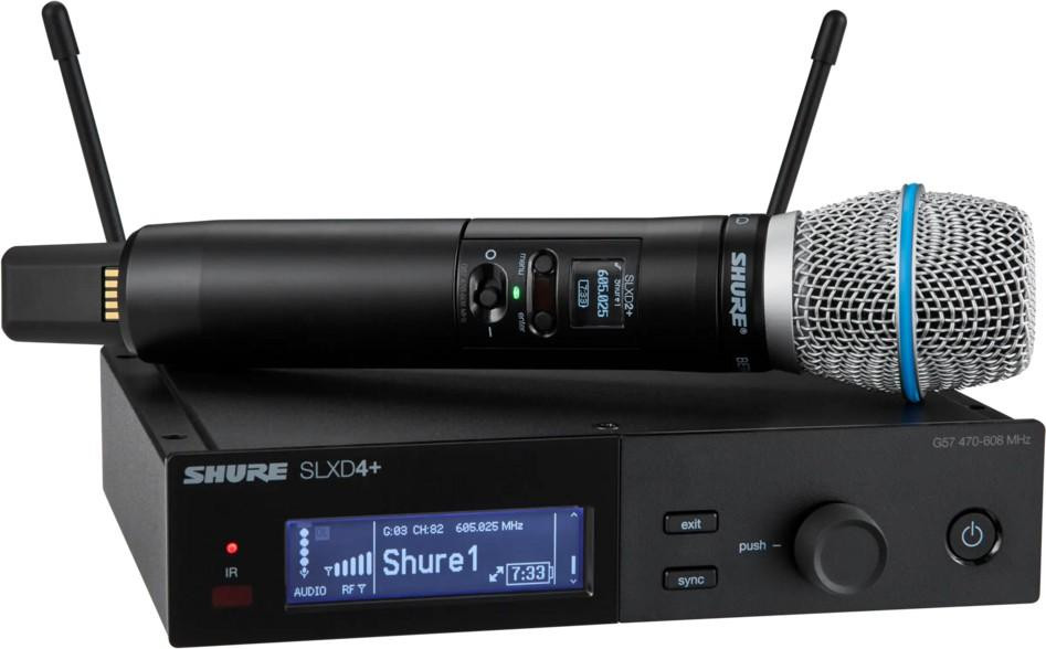 Shure SLXD24+ Handheld System With Beta87A Microphone