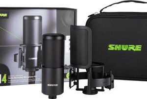 Shure SM4 Dual Diaphragm Condenser Microphone including Shock Mount,Magnetic Pop Filter & Carry Case - Image 1