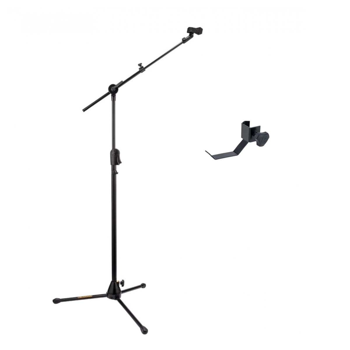 Hercules MS523BPRO Microphone Stand and HA700 Headphone Holder